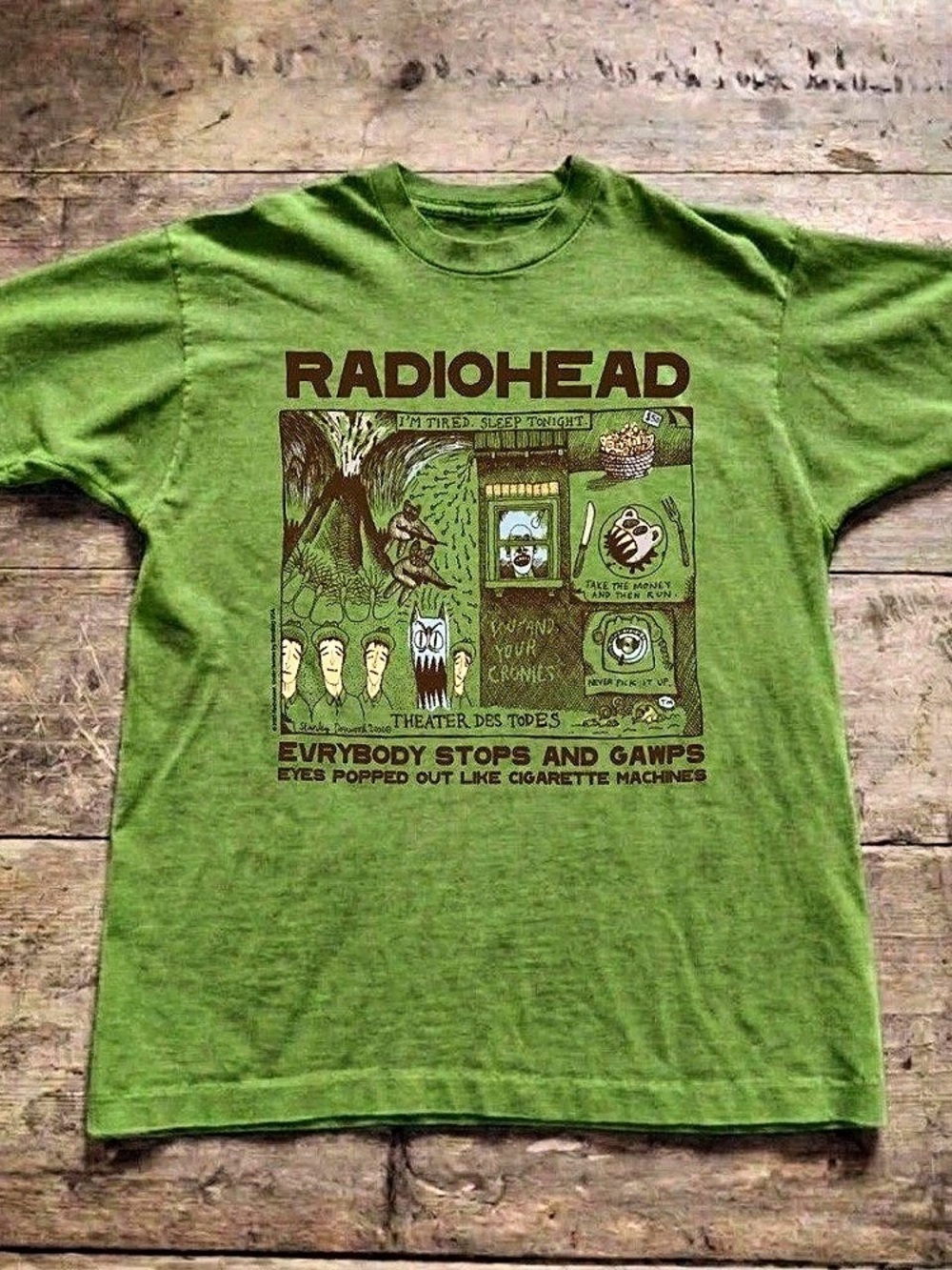 Radiohead Gawps / Theater Des Todes T-Shirt Green